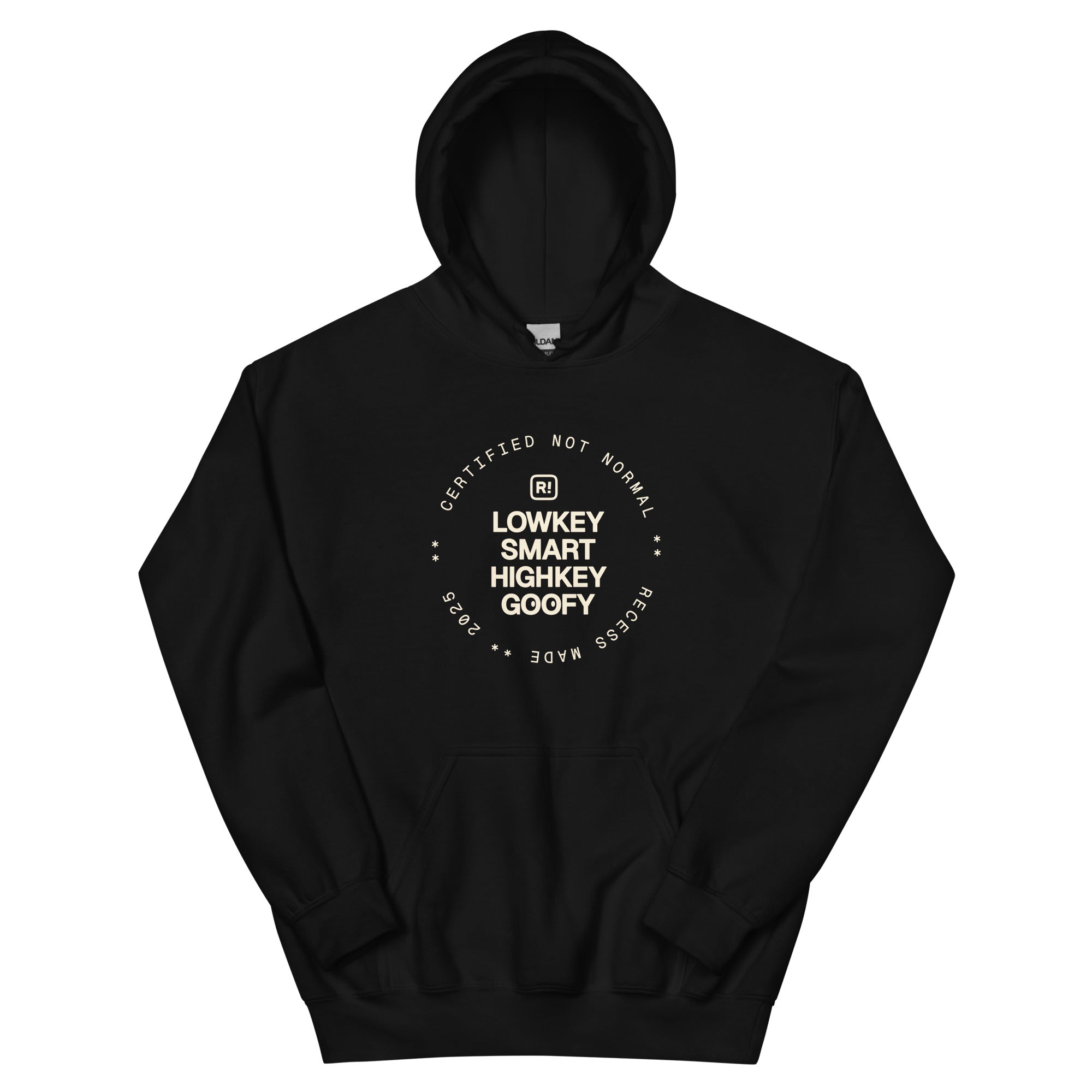 Lowkey Smart Highkey Goofy Hoodie Dark – Recess Merch